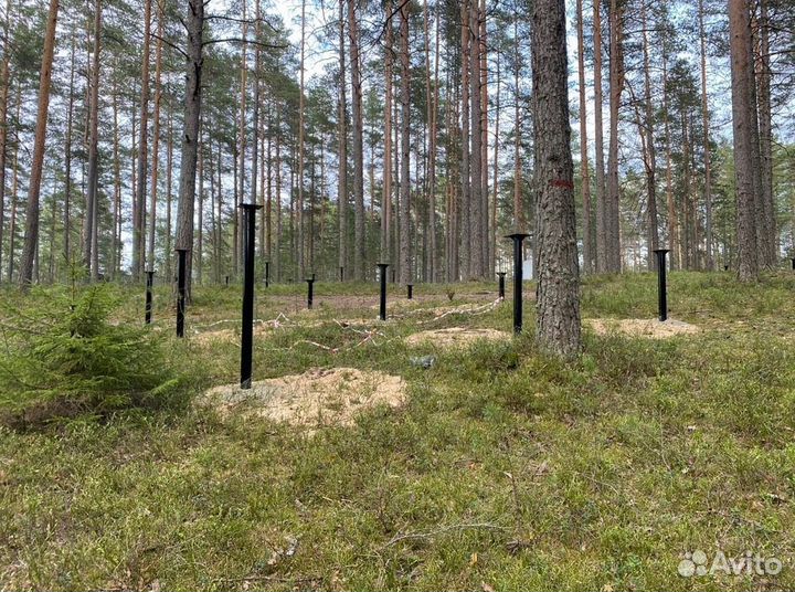 Винтовые сваи для забора