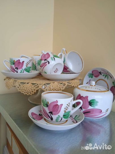 Чайный сервиз на 4 персоны СССР