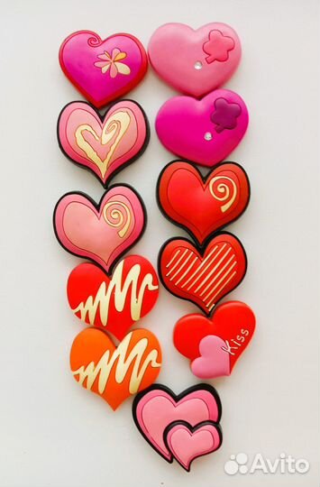 Сердечки сувенирные на магнитах в подарок