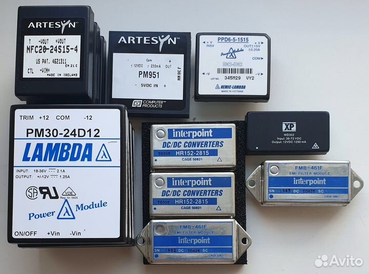 Блок питания DC-DC конвертер фильтр разъёмы Wago