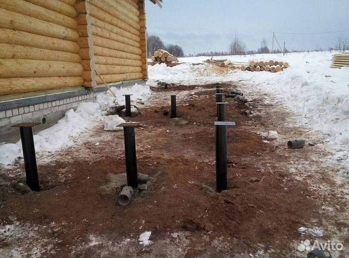 Винтовые сваи для забора