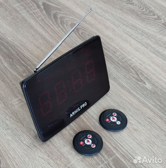 Кнопка вызова официанта Слим табло Инфо русское