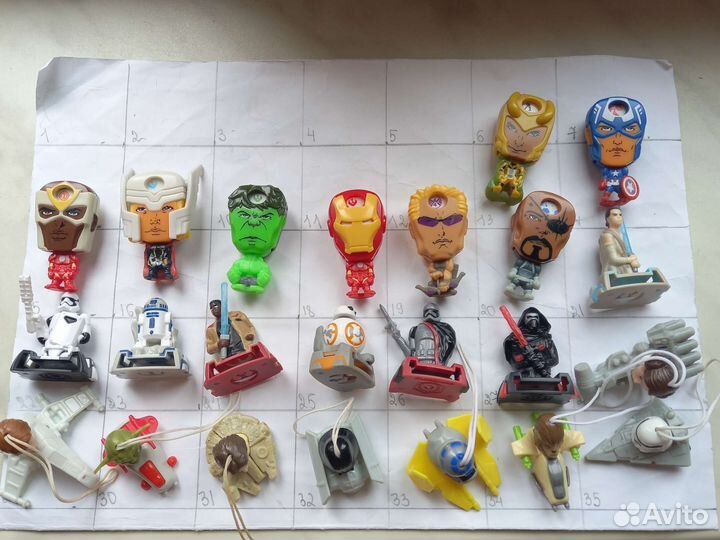 Киндер-сюрприз, разные серии