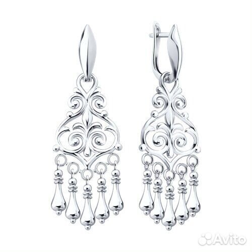 Серьги Diamant из серебра, 94-121-02373-1