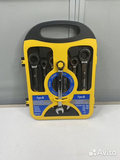 Набор комбинированных трещоточных ключей