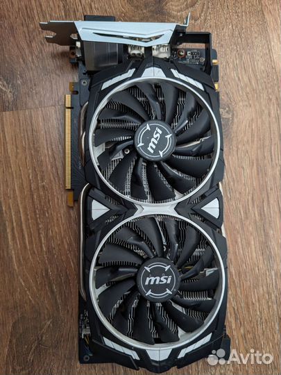Видеокарта MSI gtx1070 armor 8 Gb