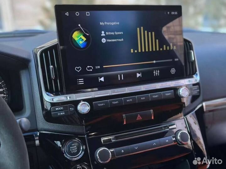 Мультимедиа Android для Toyota LC200 новый дизайн