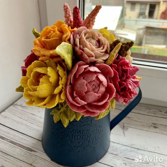 Съедобные букеты из зефира