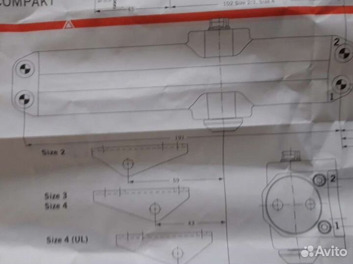 Дверной доводчик ts compakt с фоп