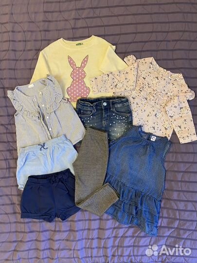 Пакет одежды на девочку 3-4 года