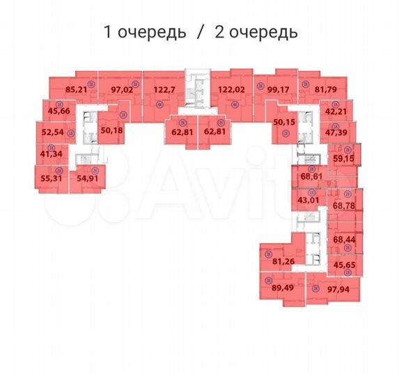 3-к. квартира, 97,9 м², 12/21 эт.
