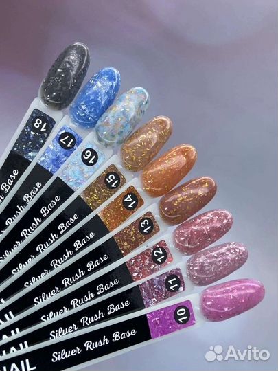 Новые базы с поталью для ногтей Xnail от магазина