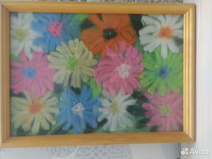 Картина Ручная работа Шерсть