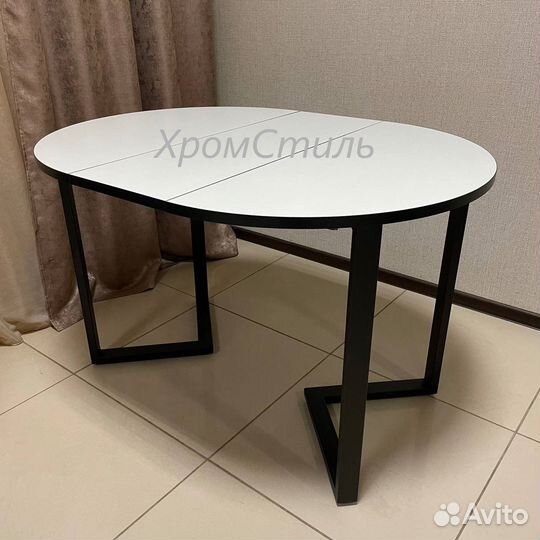 Круглый кухонный раздвижной стол 