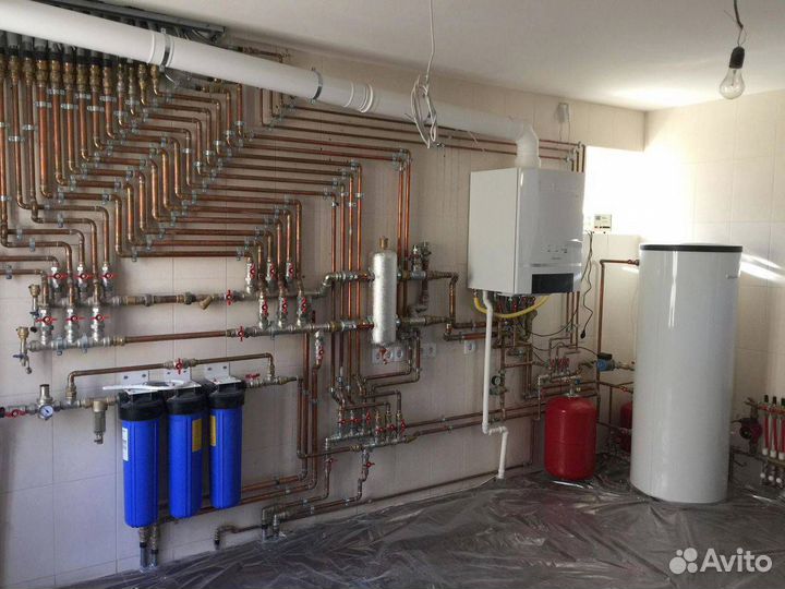 Монтаж отопления складов, цехов, офисов