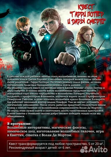 Гарри поттер программа