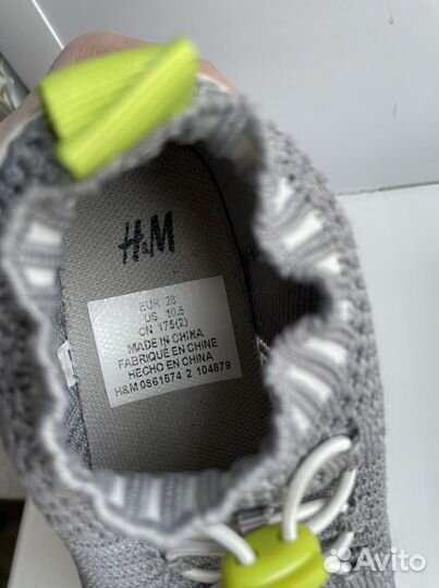 Кроссовки Кеды коттоной вязки H&M 28 размер