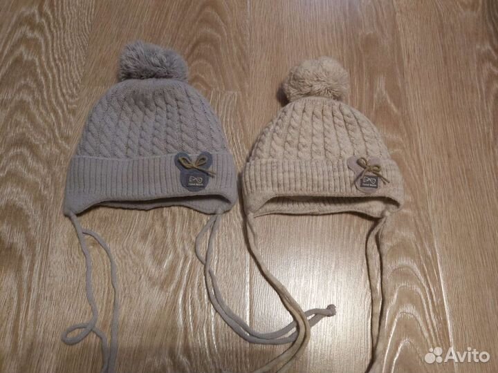 Шапочки на мальчика от 0-6 месяцев