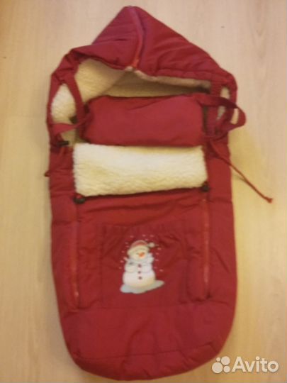 Конверт на овчине в коляску