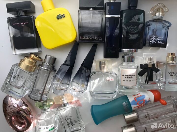 Пустые флаконы от парфюма оригиналы