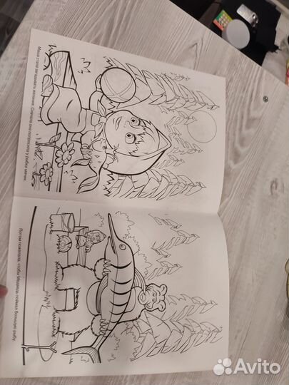 Раскраска Маша и медведь новая