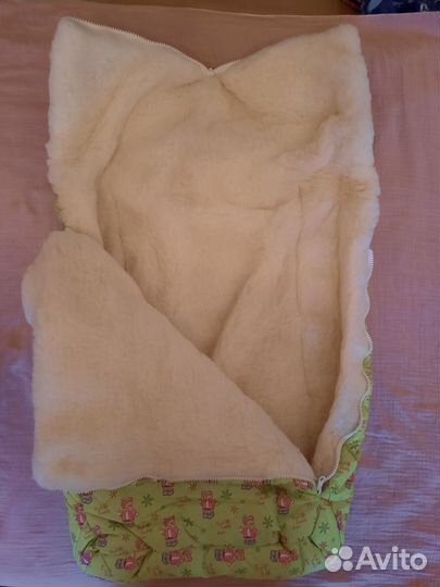 Зимний конверт в коляску новый