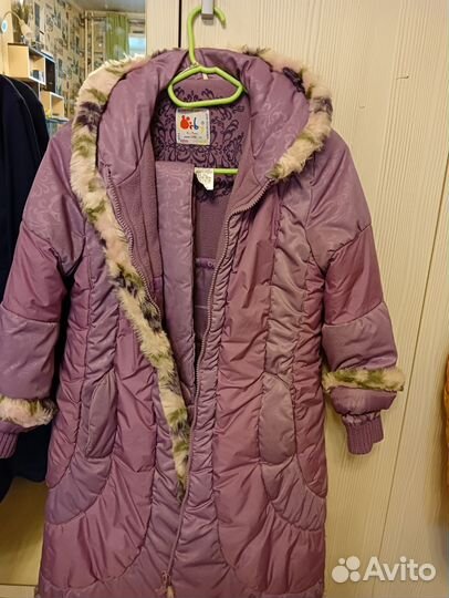 Пальто для девочки 128