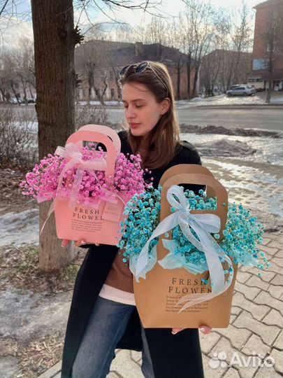 Букеты из гипсофилы