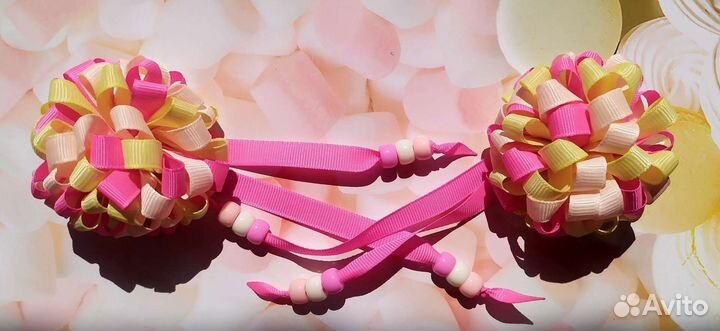 Резиночки для волос ручной работы