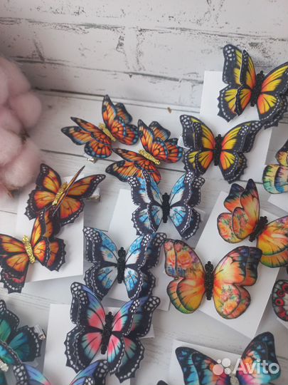 Бабочки заколочки