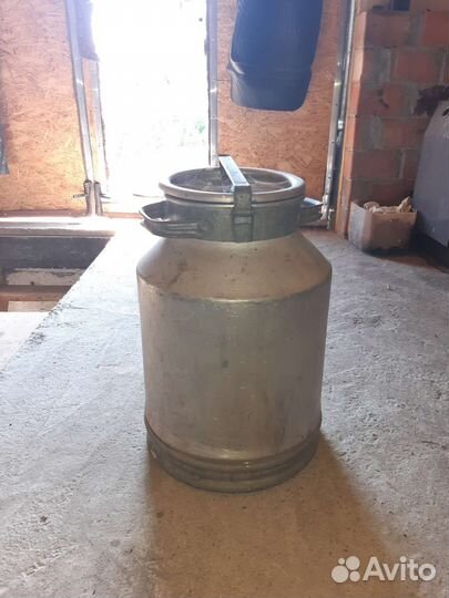 Фляга алюминиевая бу 40 л, бак оцинкованный 100 л