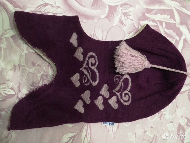 Шапка шлем для девочки