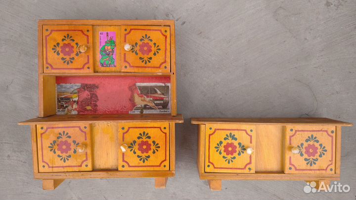 Игрушечная деревянная мебель для коллекции