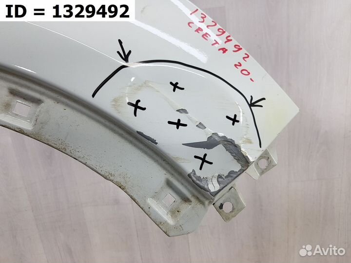 Крыло переднее правое Hyundai Creta