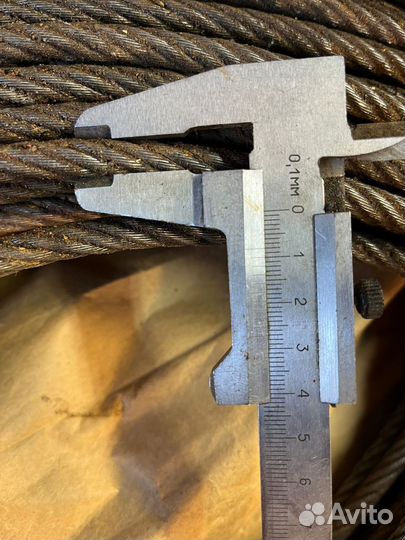 Трос стальной 9 мм для лебедки