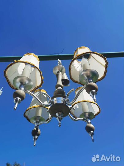 Люстра потолочная, настенный бра