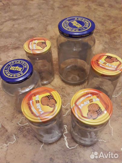 Банки стеклянные 0,7л, 0,5л, 0,45л, 0,37л