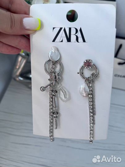 Серьги zara оригинал бижутерия