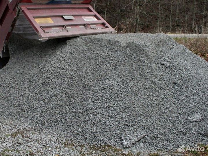 Щебень \ Отсев гравийный средний от трех кубов