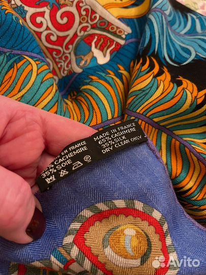 Платок шаль кашемир Hermes оригинал