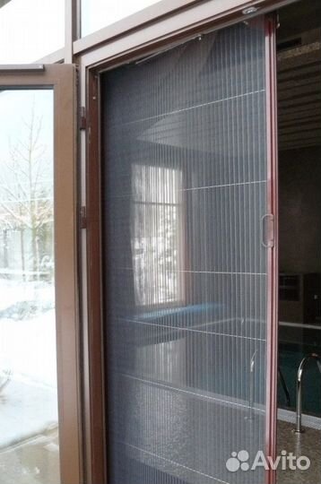 Плиссе москитная сетка складная