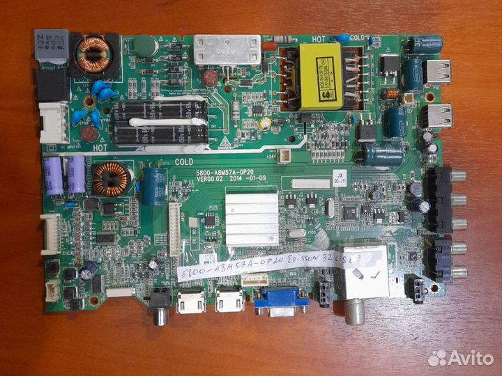 Телевизор Ericsson 32LES69 в разборе