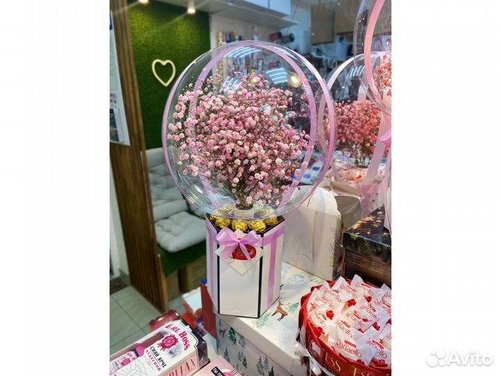 Букет в шаре Баблс