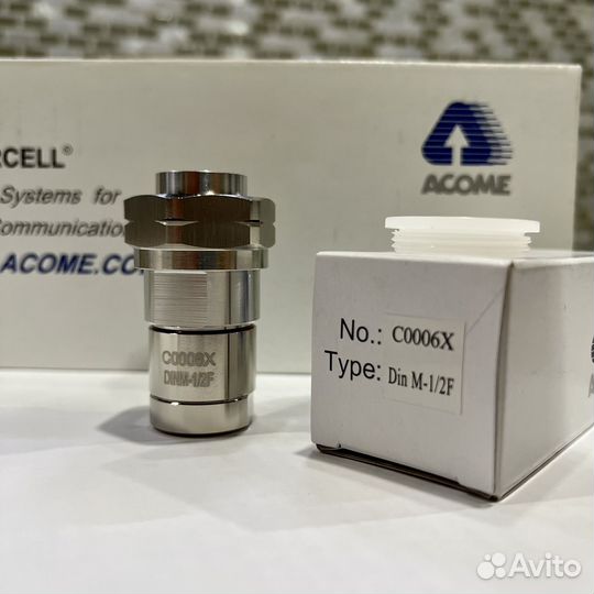Коаксиальный разъем Acome C006X Din M-1/2F