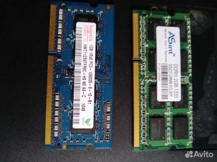 Оперативная память ddr3 для ноутбука
