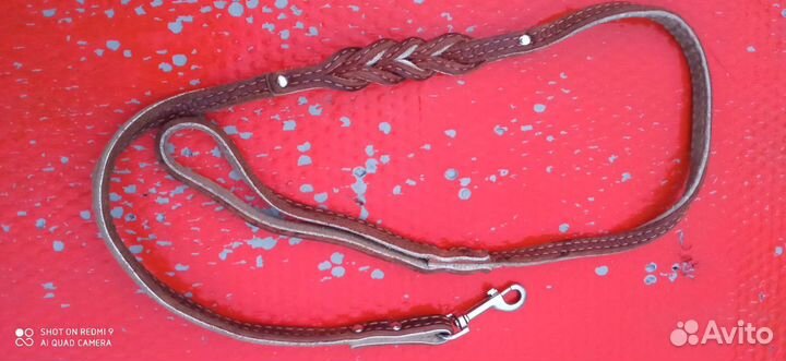 Поводок для собак кожаный