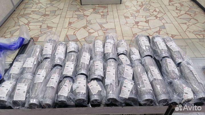 Гофры глушителя разных размеров