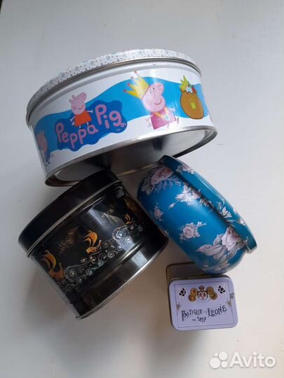 Жестяные шкатулки коробки