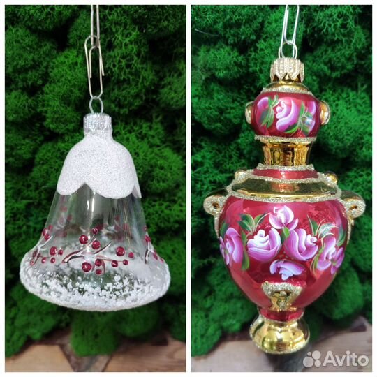 Елочные игрушки стекло