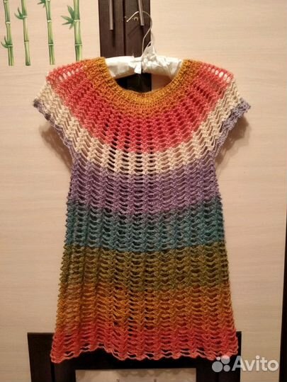 Туника,ручная работа крючком